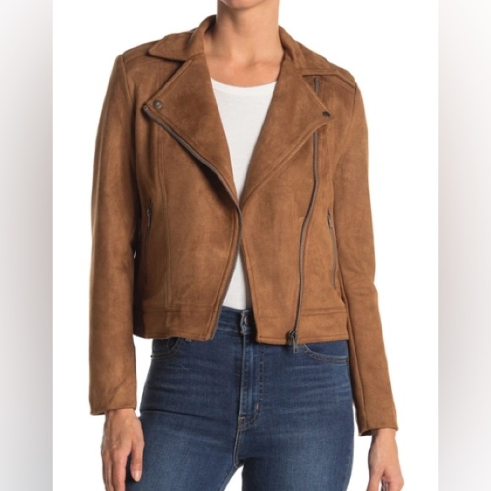 Philosophy Faux Suede Moto Jacket